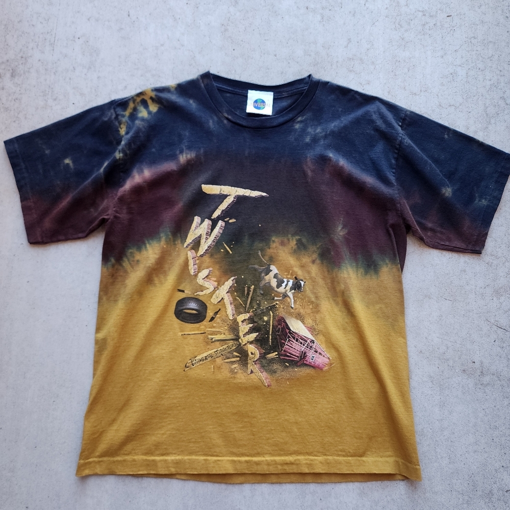 Vintage 90s Universal Studios FL Twister T-Shirt Made in USA, Single Stitched, L